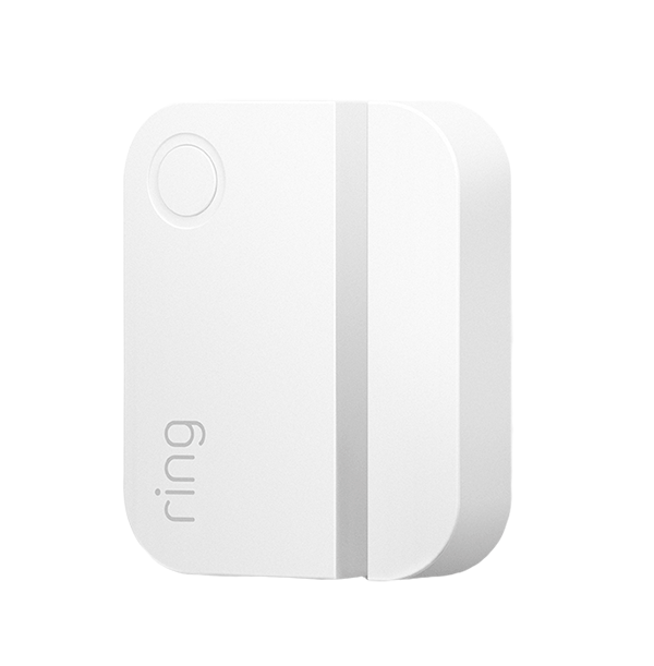 Contact Sensor (2nd Gen) with a green circle light blinking slowly 3 times and the word Ring on upper left corner of the sensor. 