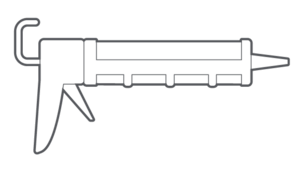 Illustration of caulk gun.