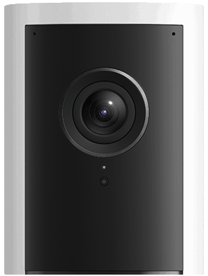 Animation of Outdoor Cam red light flashing then solid; factory reset light pattern.