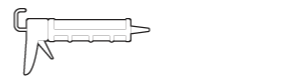 Line drawing of a Caulk Gun