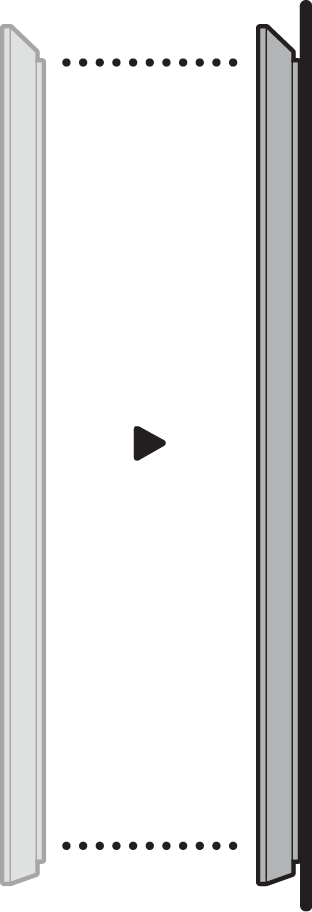 Illustration of how to hold the No Drill Mount flat with the mounting surface.