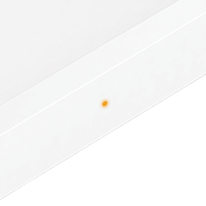 The Ring Power Pack has a solid orange light indicating that it is charging. 
