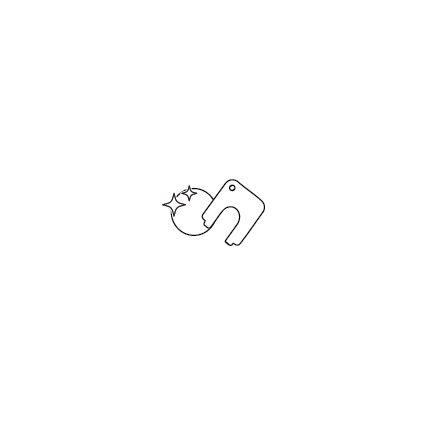Illustration of using the peephole key to smooth any sharp or jagged edges on the hole for the Peephole Cam 2K.