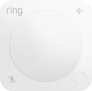 Animation of red LED blinking once briefly on Motion Detector when motion is detected.