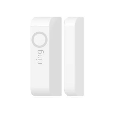 Contact Sensor (1st gen) with a blue circle light above the word "Ring" flashing three times every 30 seconds, indicating a tampered status.