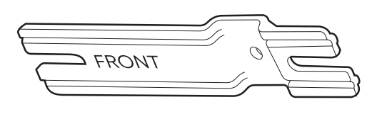 Illustration of the included installation hardware.