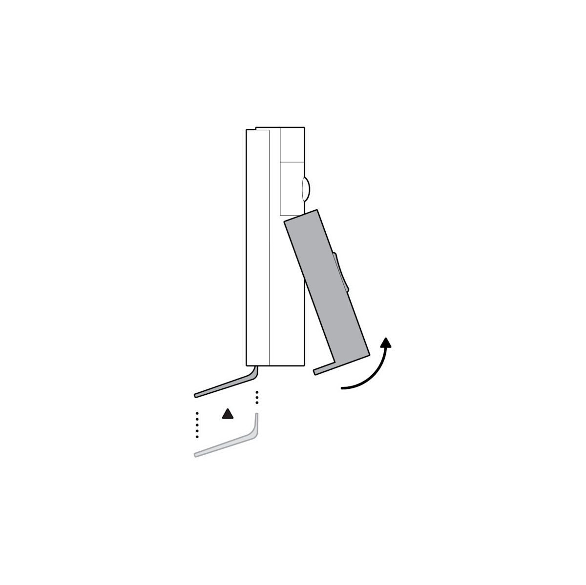 Illustration for No Drill Mount (2nd Gen) for Battery Doorbells - If your doorbell has a faceplate, use the removal tool included with your doorbell to remove it.