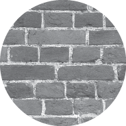 Illustration of a brick mounting surface.