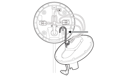 Technical diagram of the hardwired kit internal wiring and components