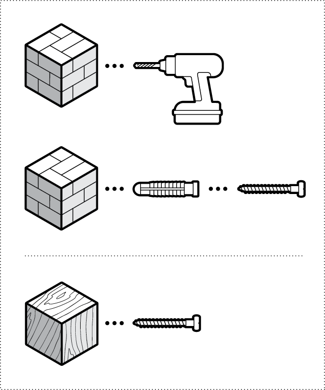 Installing Battery Doorbell Pro on masonry (brick/stucco) or wood.