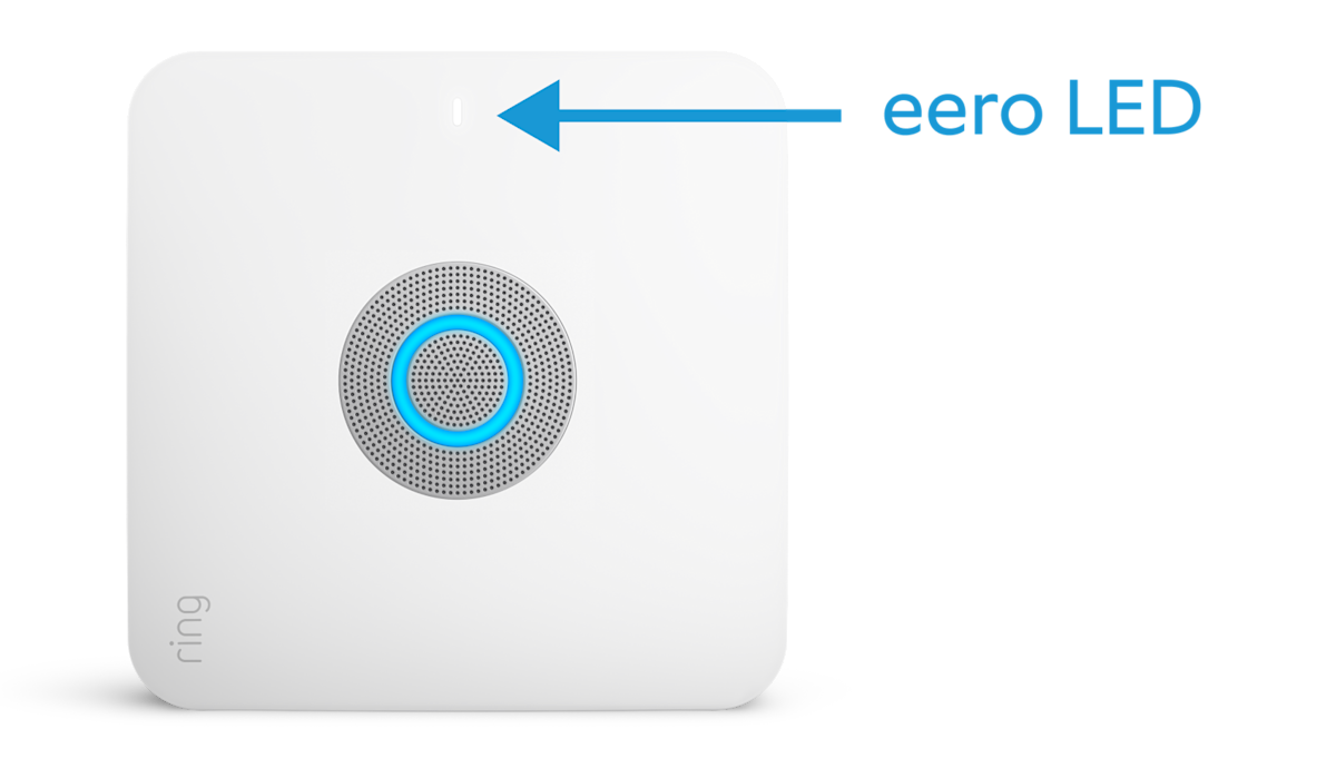 Ring Alarm Pro Base Station featuring the eero LED light 