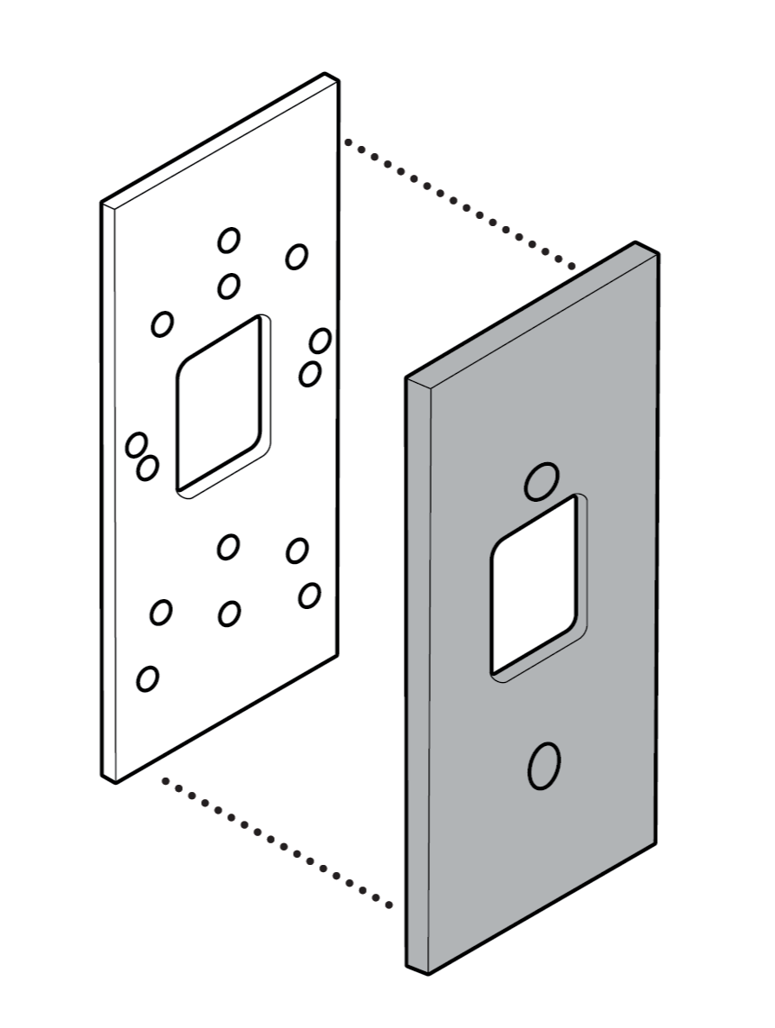 Illustration to show clipping on the retrofit cover.