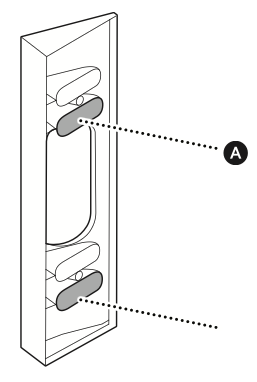 Illustration showing if using a corner mount, install the mount over the USB-C cable using the bottom holes in the top and bottom sections, ensuring it is facing in your desired viewing direction.