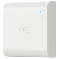 Smart Lighting Bridge wifi connected light pattern solid blue light top.