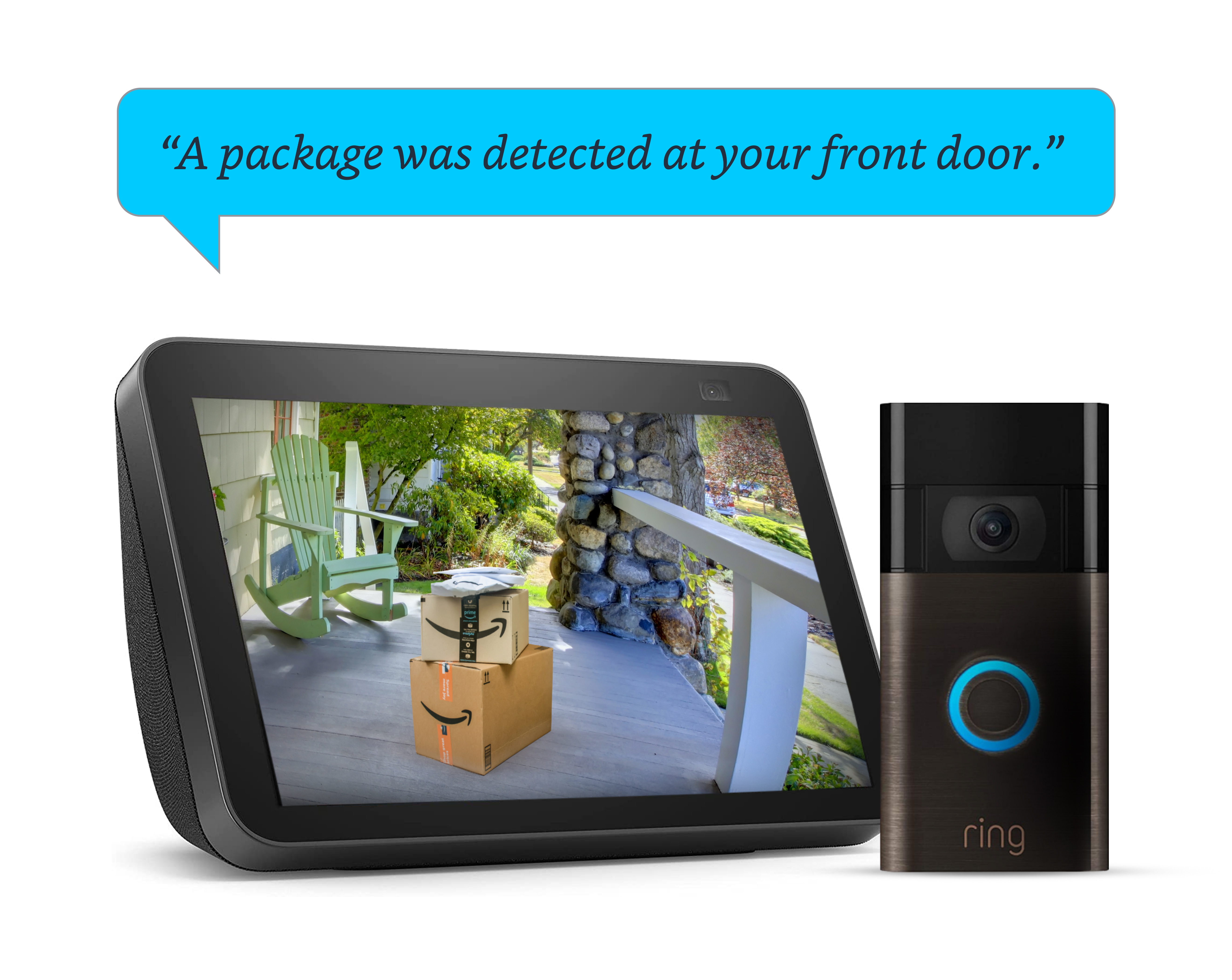 Hook up ring store doorbell to alexa