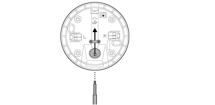 Technical diagram showing circular electrical connector pin layout