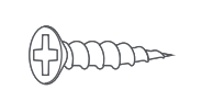 Mounting screw.