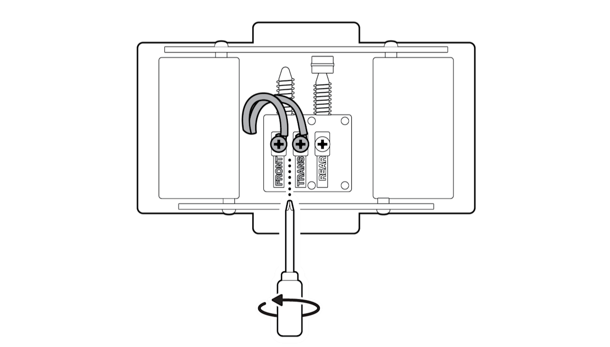 Illustration to show how to disconnect the wires attached to your chime.