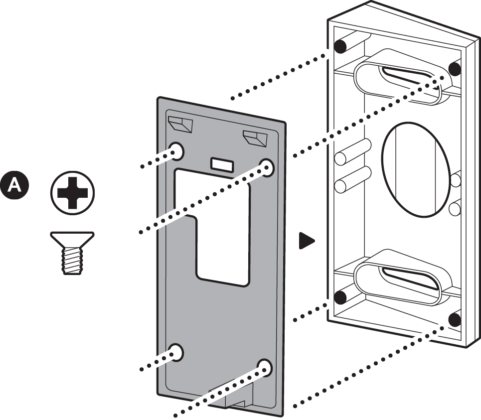 Illustration of how to attach the No Drill Mount Mounting Bracket.