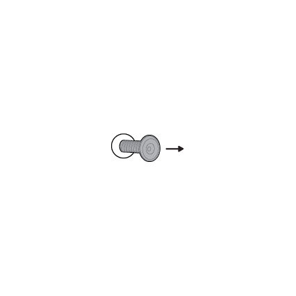 Illustration of removing a previously installed Peephole Cam.