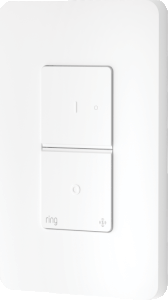 Animation of red LED solid on Single Light Switch after factory reset complete.