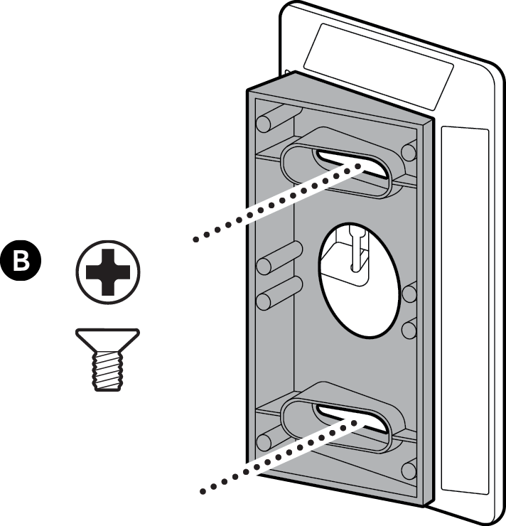 Illustration of the appropriate screw for attaching the Angle kit to the Solar Charger.