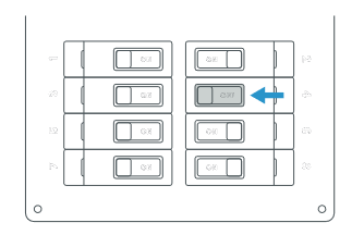 Illustration showing home circuit breaker.