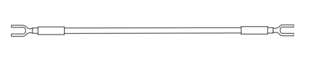 Illustration of Jumper Cable on blank background.