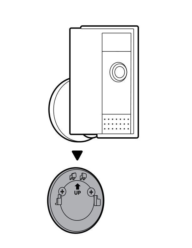 Slide Indoor Cam onto mounting plate.