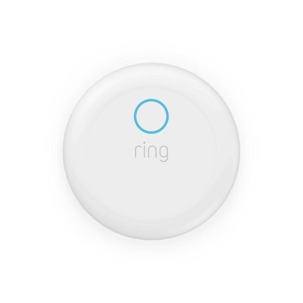 Smoke and CO Listener with a solid blue circle LED light above the word "ring."