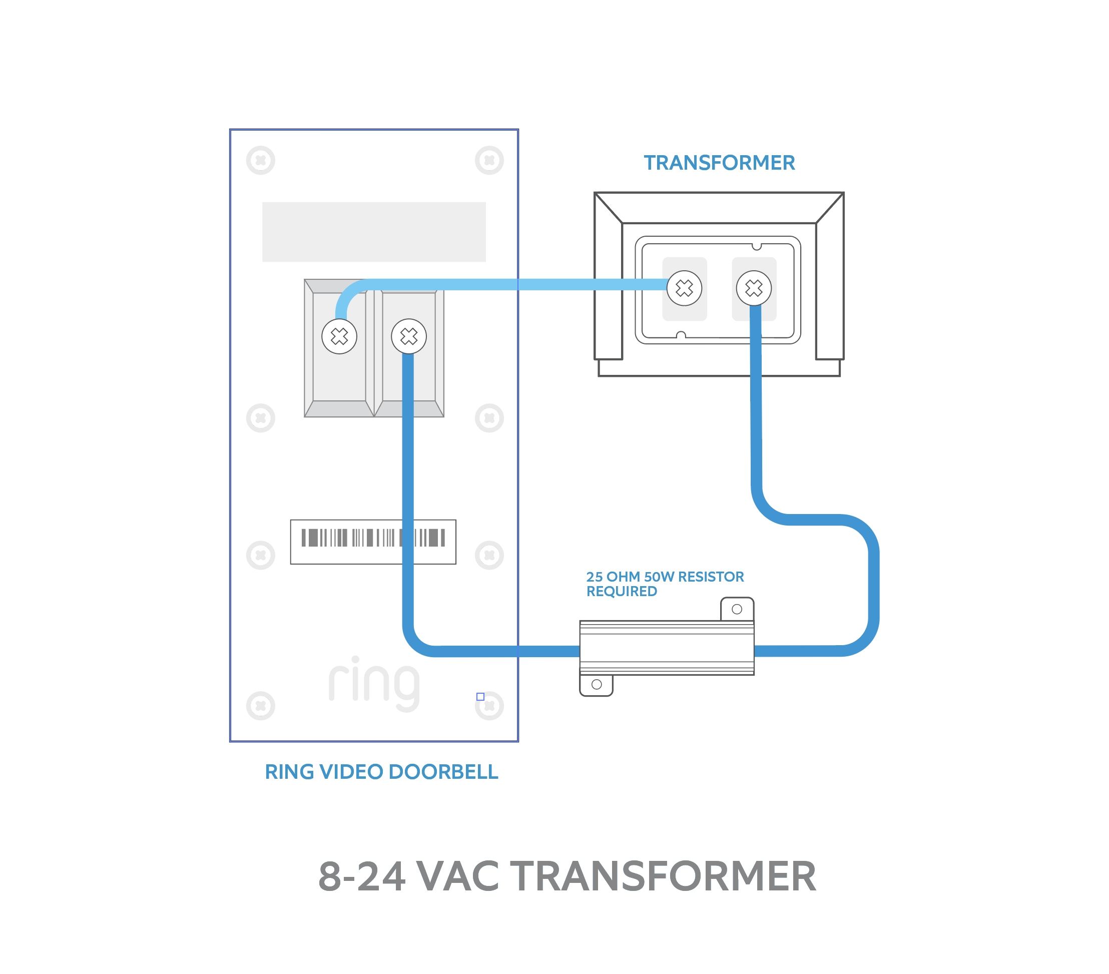 Ring doorbell store 2 transformer resistor