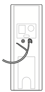 Illustration showing to connect the existing doorbells wiring to the Battery Doorbell (2nd gen).