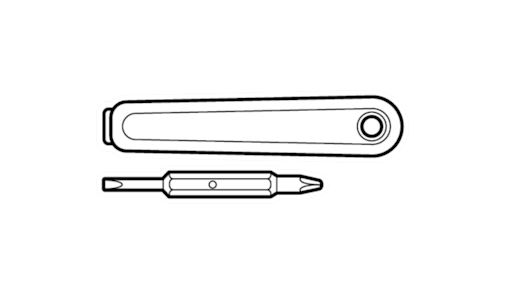 Phillips and flathead screwdriver included with Floodlight Cam 2K.