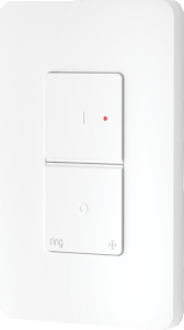 Animation of alternating red and green LED blinking slowly on Single Light Switch ready for OTA update.