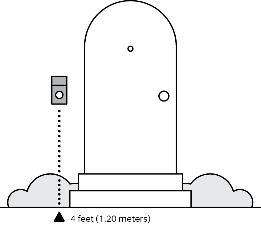 Choose installation location for Battery Doorbell Pro. 