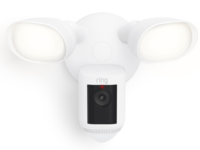 Floodlight Cam Wired Pro siren is activated light pattern red light turning on and off quickly.