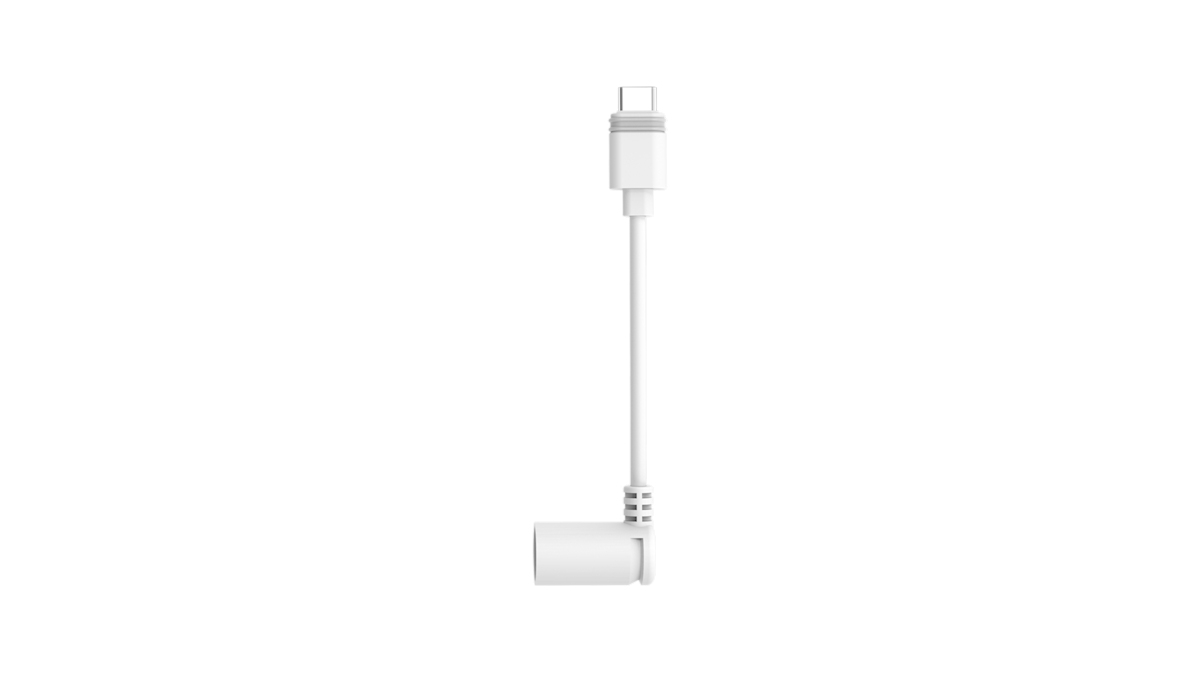 Barrel Plug to USB-C Adapter.