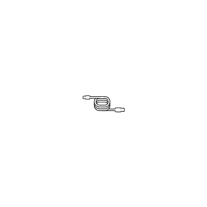 Illustration of the USB-C to USB-A cable included with the Ring Indoor Illuminated Sign.