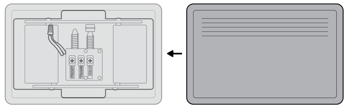 In home Chime kit diagram showing internal components