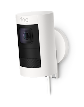 Illustration of Stick Up Cam Elite installed on a wall.
