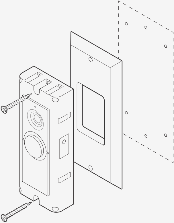 Doorbell and screw image