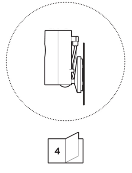 Illustration of the Indoor Cam Plus mounted on a wall.