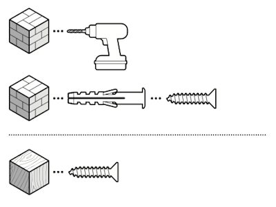 Illustration of how to install the Glass Break Sensor on brick or stucco. 