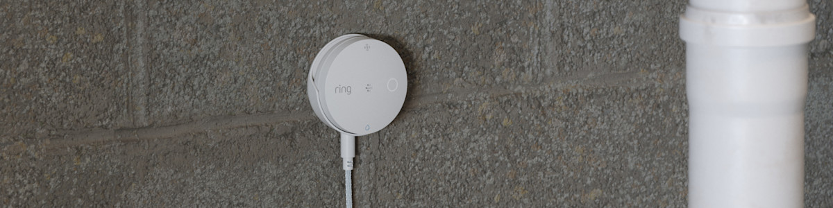 Image showing the Sump Pump Monitor installed in a basement area.