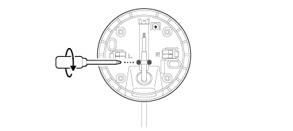 Technical diagram showing hardwired kit components and installation