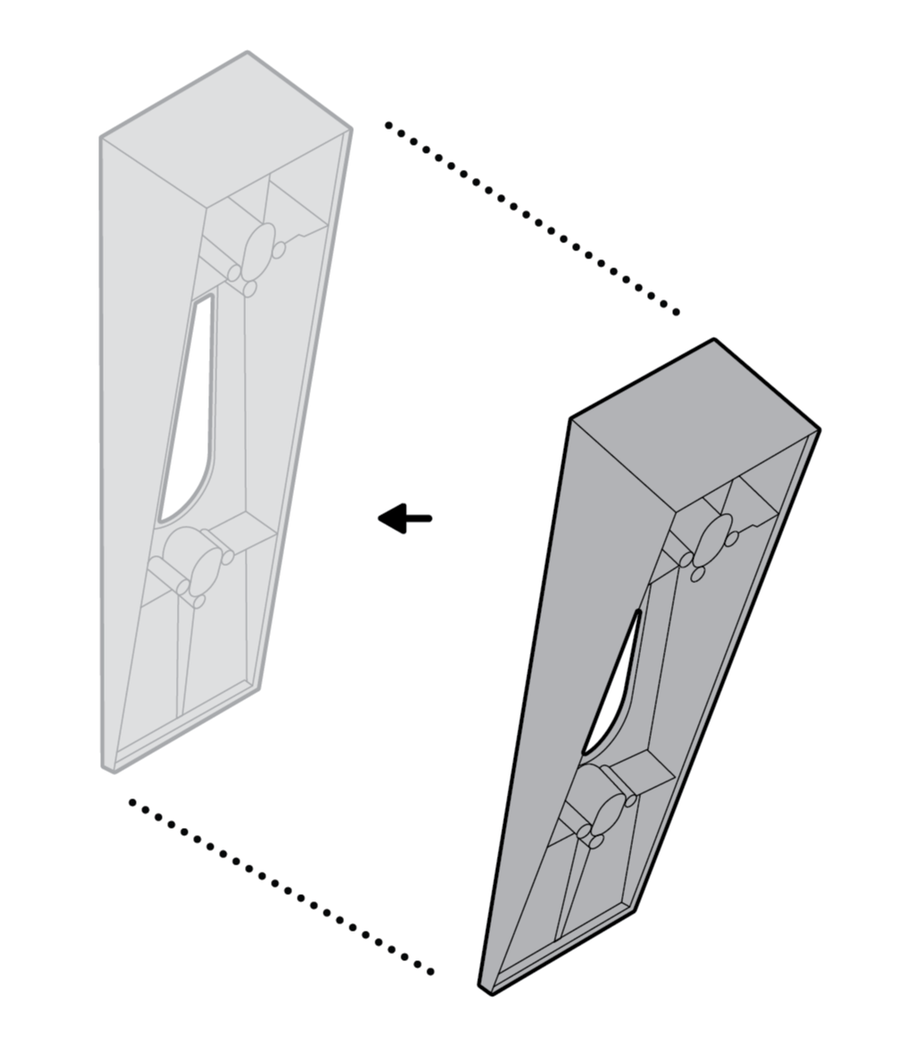Using multiple wedge or corner mounts for Wedge Kit for Wired Video Doorbell Pro (3rd Gen)