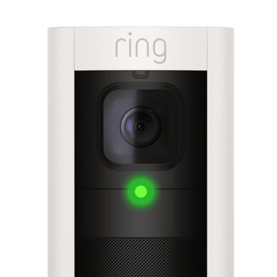 Animation of Stick Up Camera third generation with flashing green led light indicating a failed setup.