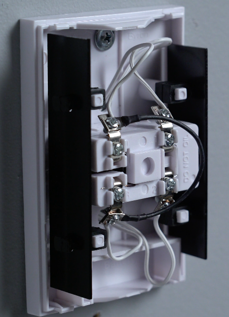 Interior of an in-home chime kit.