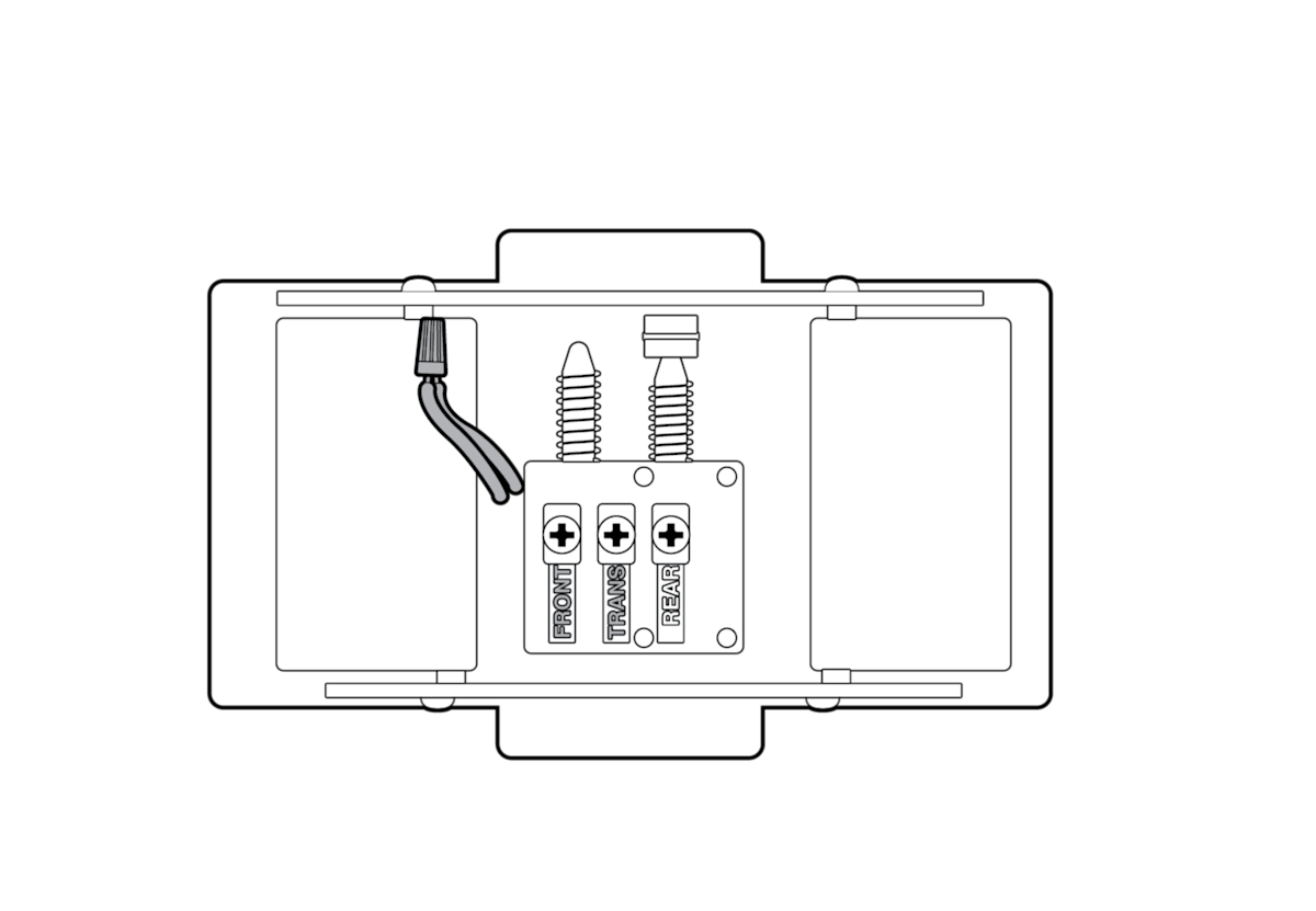 Illustration to show how to connect the wires together using the wire nut.