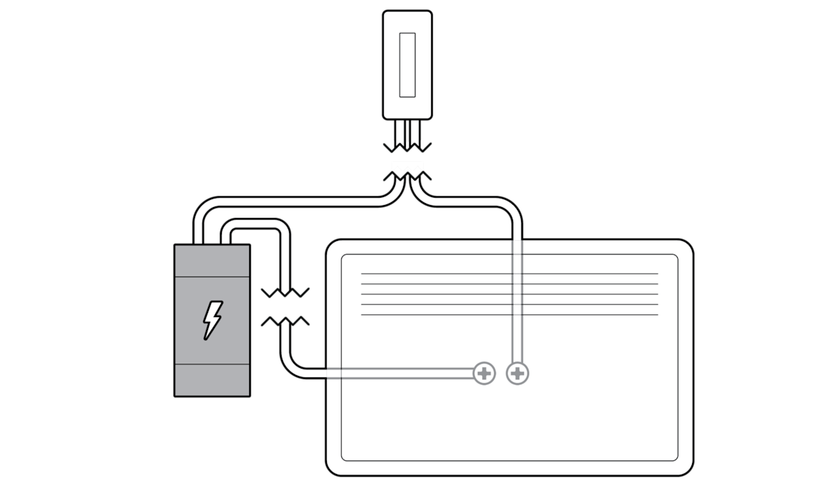 Diagram of electrical installation and wiring 
